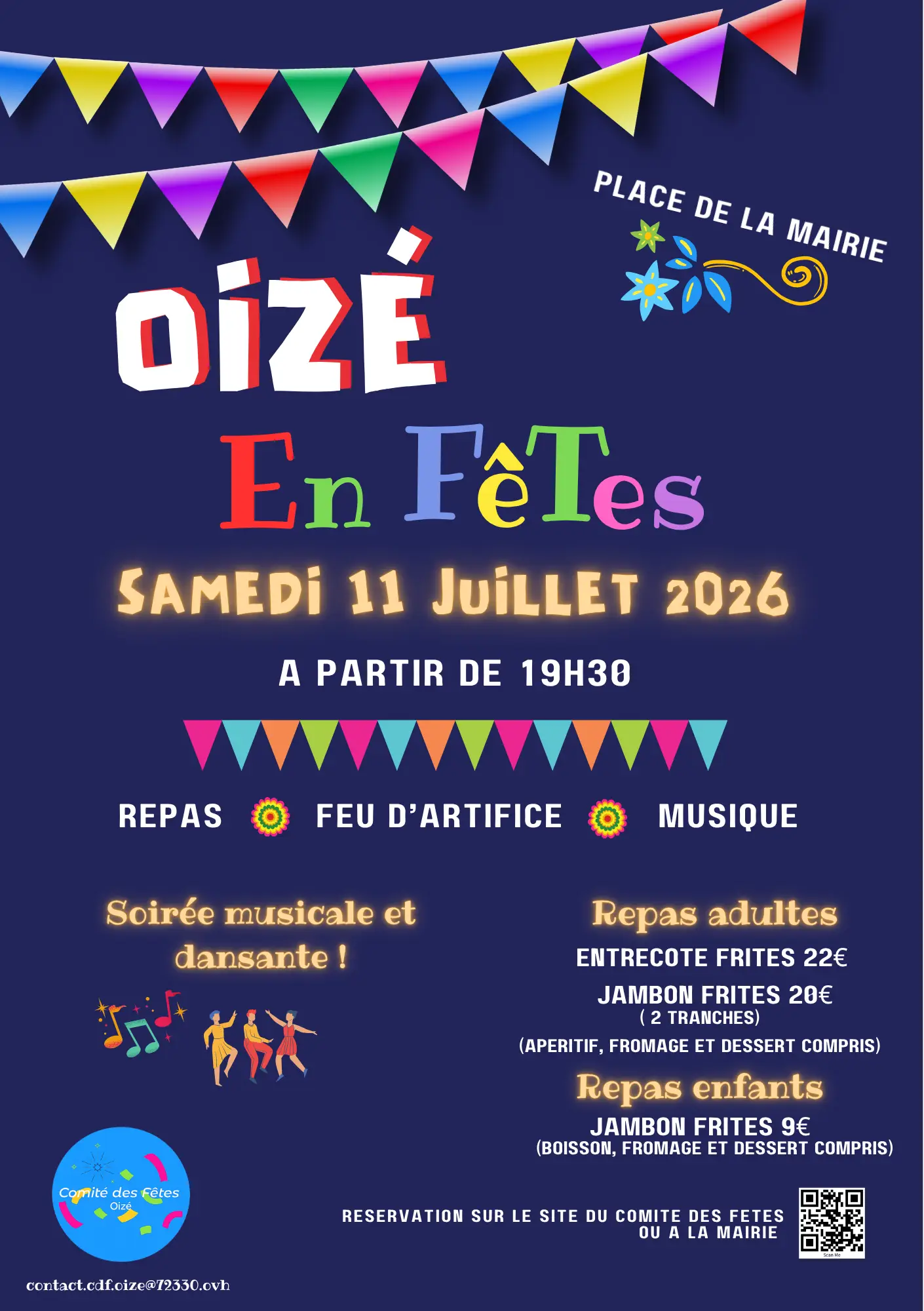 Affiche Oizé en fêtes 2026